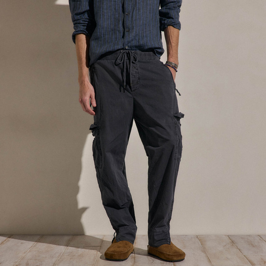 Parachute Poplin Cargo in Blue Noir Pigment | James Perse Los Angeles