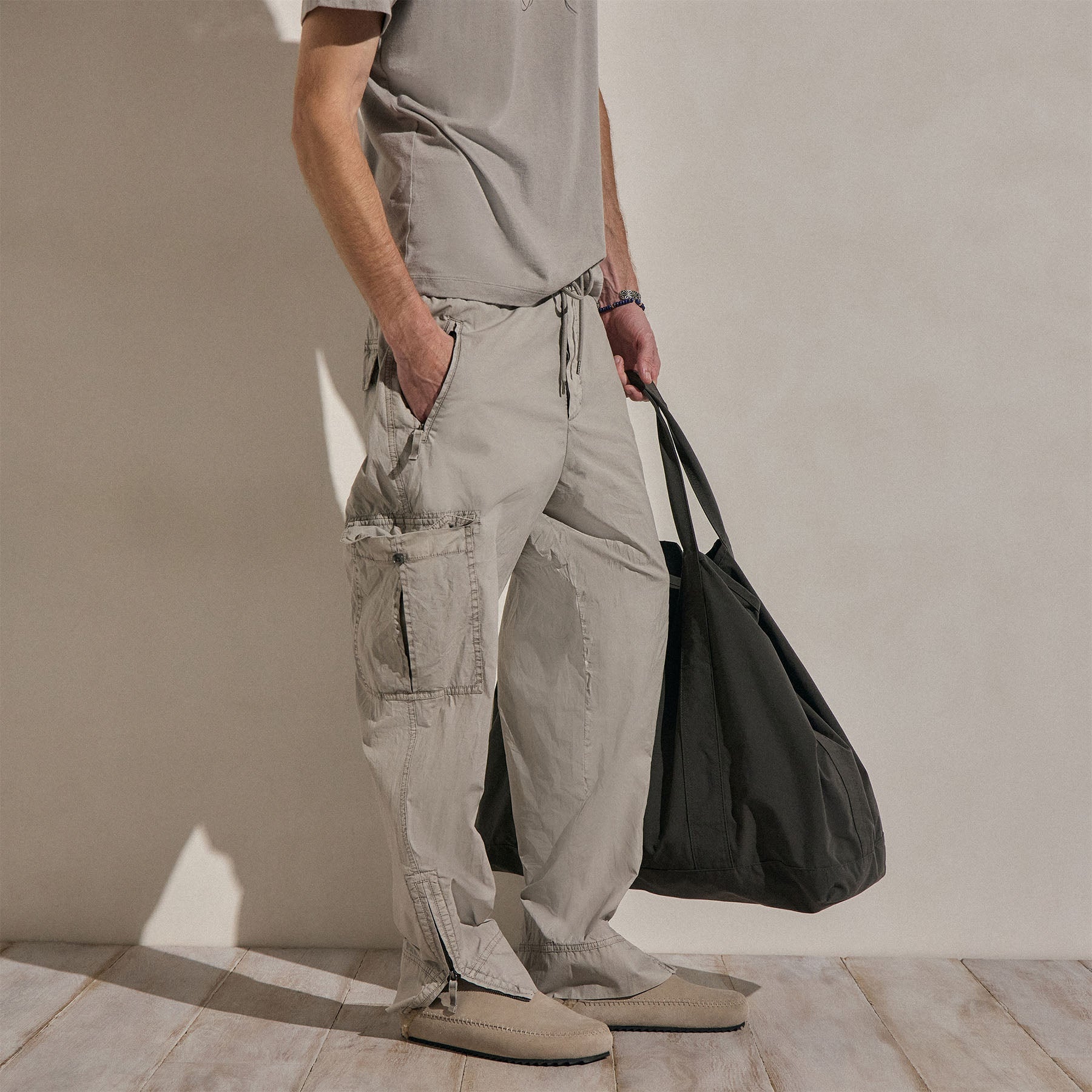 Parachute Poplin Cargo - Fog Pigment