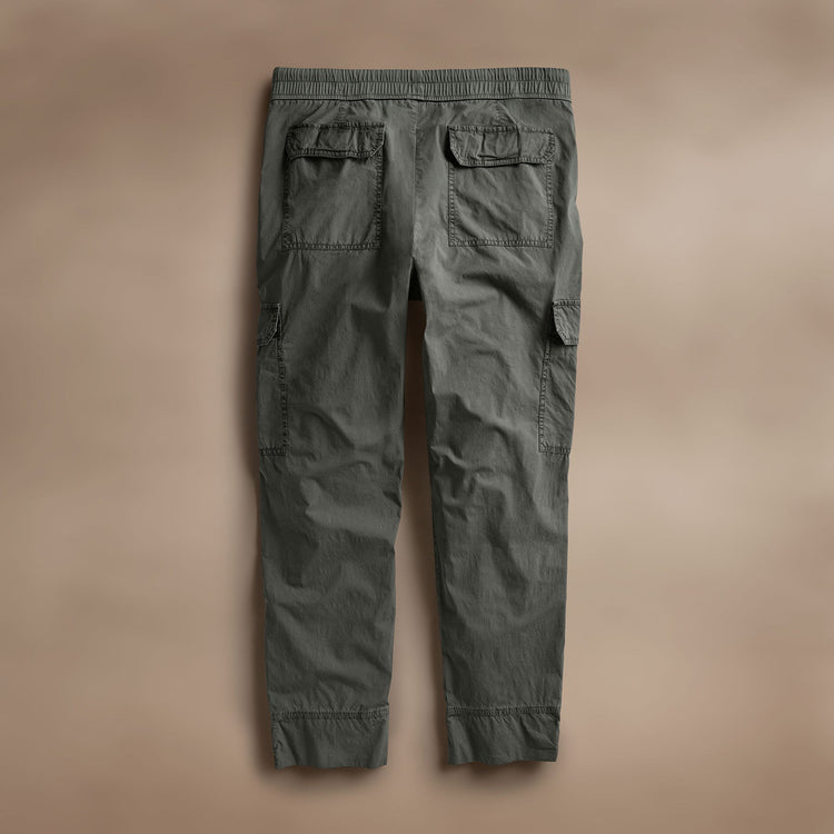 Strtch Spm Ppln Zp Pocket Crg in Granite Pigment | James Perse Los Angeles