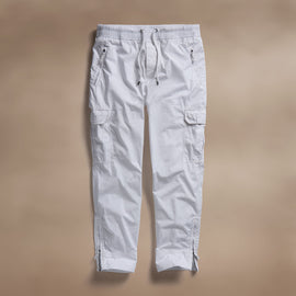 Parachute Poplin Cargo in White | James Perse Los Angeles