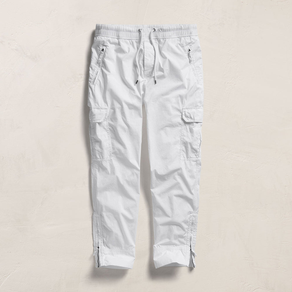 Parachute Poplin Cargo in White | James Perse Los Angeles