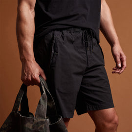 Parachute Flight Short in Black | James Perse Los Angeles
