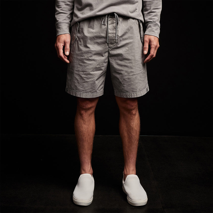 Parachute Flight Short in Silver Grey Pigment | James Perse Los Angeles