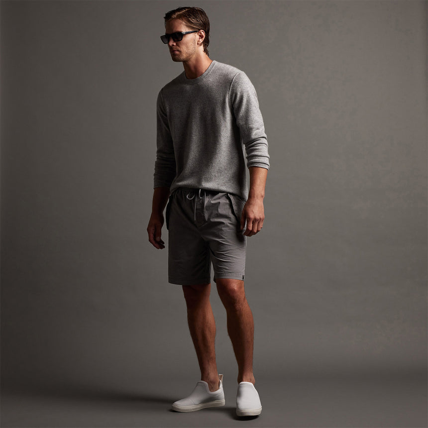 Parachute Flight Short in Silver Grey Pigment | James Perse Los Angeles