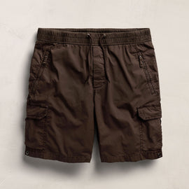 Parachute Poplin Cargo Short in Bark Pigment | James Perse Los Angeles