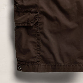 Parachute Poplin Cargo Short in Bark Pigment | James Perse Los Angeles