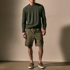Parachute Poplin Cargo Short in Birch Pigment | James Perse Los Angeles