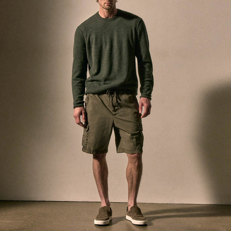 Parachute Poplin Cargo Short in Birch Pigment | James Perse Los Angeles