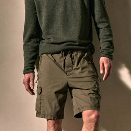 Parachute Poplin Cargo Short in Birch Pigment | James Perse Los Angeles