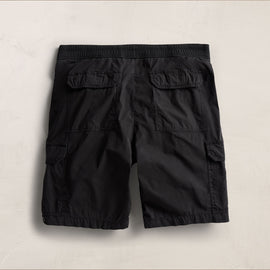 Parachute Poplin Cargo Short in Black | James Perse Los Angeles