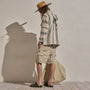 Parachute Poplin Cargo Short in Flax Pigment | James Perse Los Angeles