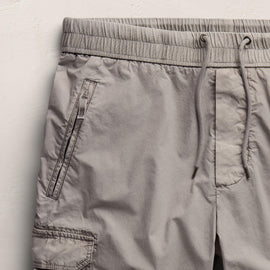 Parachute Poplin Cargo Short in Fog Pigment | James Perse Los Angeles