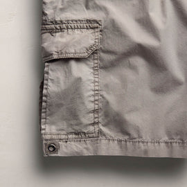 Parachute Poplin Cargo Short in Fog Pigment | James Perse Los Angeles
