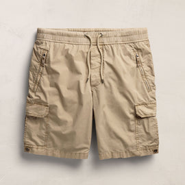 Parachute Poplin Cargo Short in Light Khaki Pigment | James Perse Los Angeles