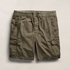 Parachute Poplin Cargo Short In Light Olive Pigment | James Perse Los Angeles