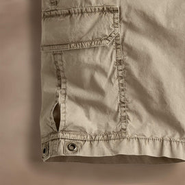 Strch Supima Poplin Cargo Shirt in Overcast Pigment | James Perse Los Angeles