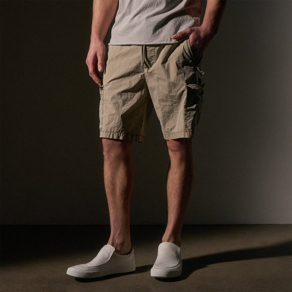 Strch Supima Poplin Cargo Shirt in Overcast Pigment | James Perse Los Angeles