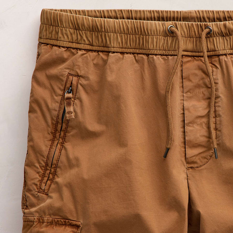 Parachute Poplin Cargo Short in Whiskey Pigment | James Perse Los Angeles
