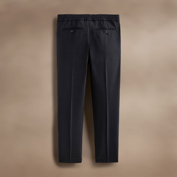 Wool Blend Trouser - Black