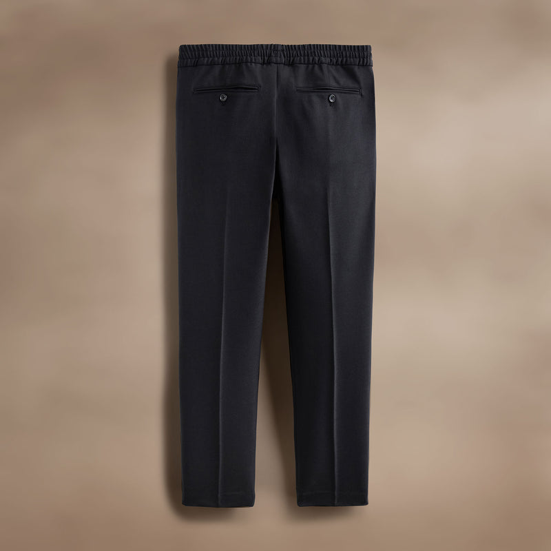 Wool Blend Trouser - Black