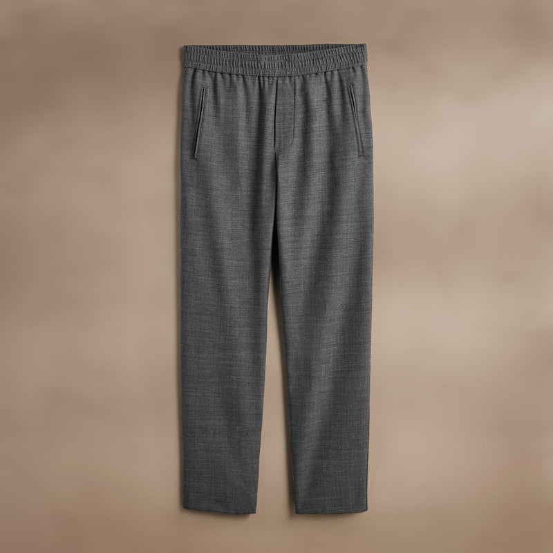 Wool Blend Trouser  in Heather Charcoal | James Perse Los Angeles