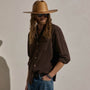 Cotton Muslin Shirt in Bark | James Perse Los Angeles