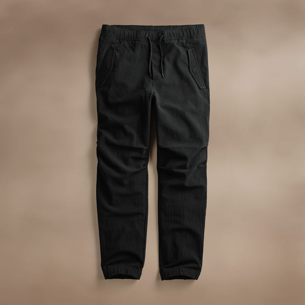 Stretch Poly Wool Flight Pant in Black | James Perse Los Angeles