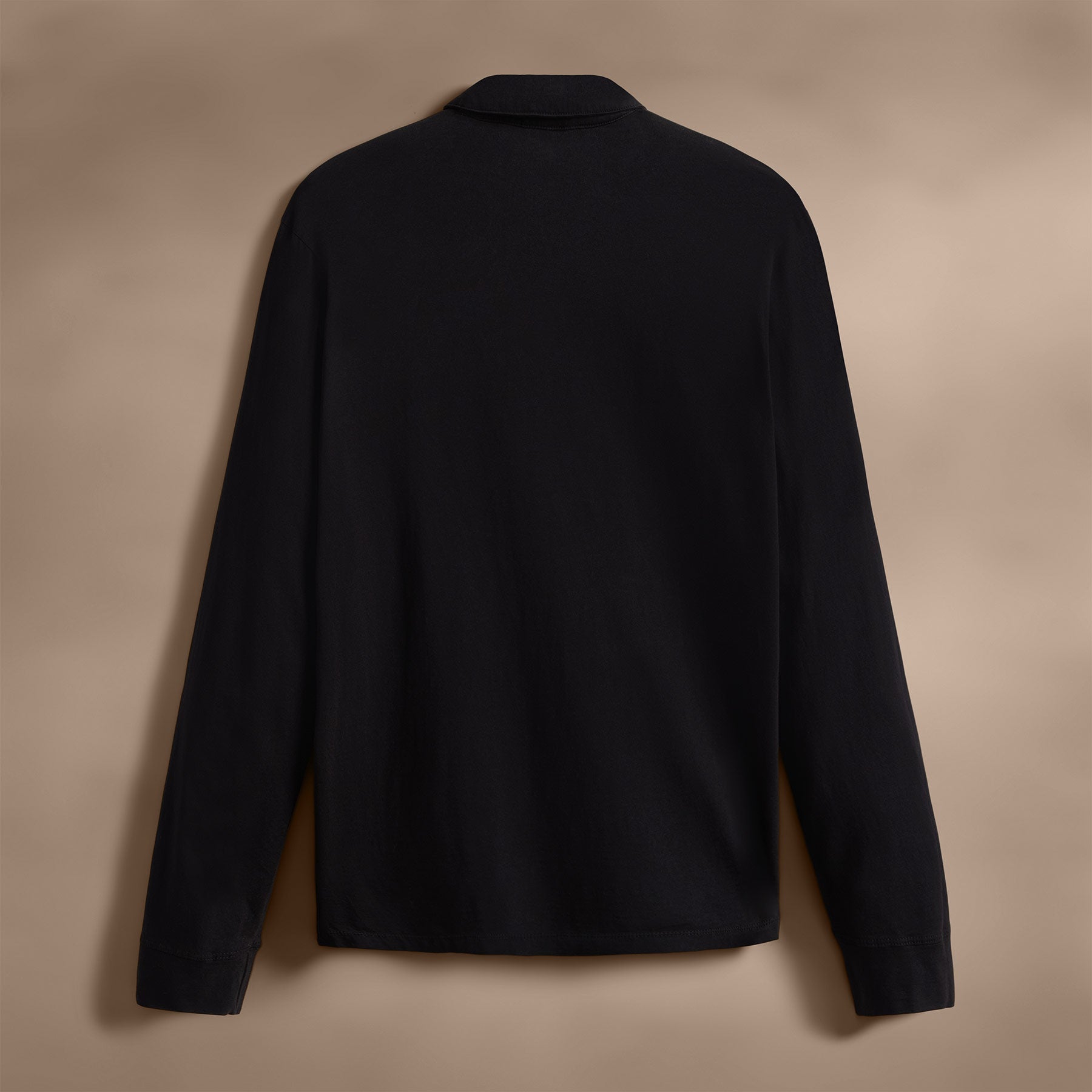 Sueded Jersey Rugby Polo in Black | James Perse Los Angeles