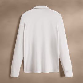 Sueded Jersey Rugby Polo in White | James Perse Los Angeles