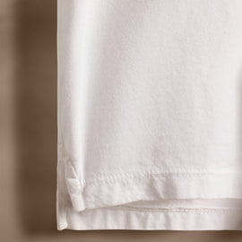 Sueded Jersey Rugby Polo in White | James Perse Los Angeles