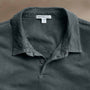 Sueded Jersey Polo in Asphalt Pigment | James Perse Los Angeles