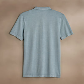 Sueded Jersey Polo in Azure Pigment | James Perse Los Angeles