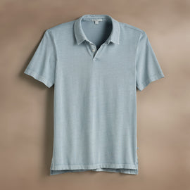 Sueded Jersey Polo in Azure Pigment | James Perse Los Angeles