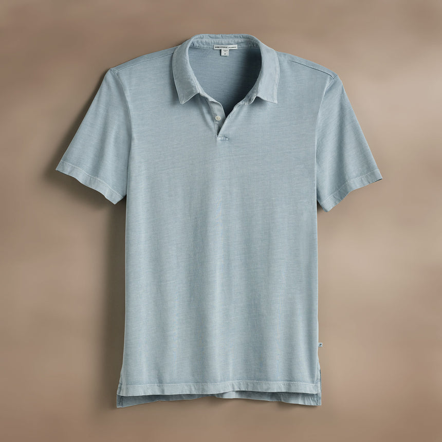 Sueded Jersey Polo in Azure Pigment | James Perse Los Angeles