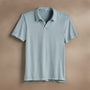 Sueded Jersey Polo in Azure Pigment | James Perse Los Angeles