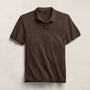 Sueded Jersey Polo in Bark Pigment | James Perse Los Angeles