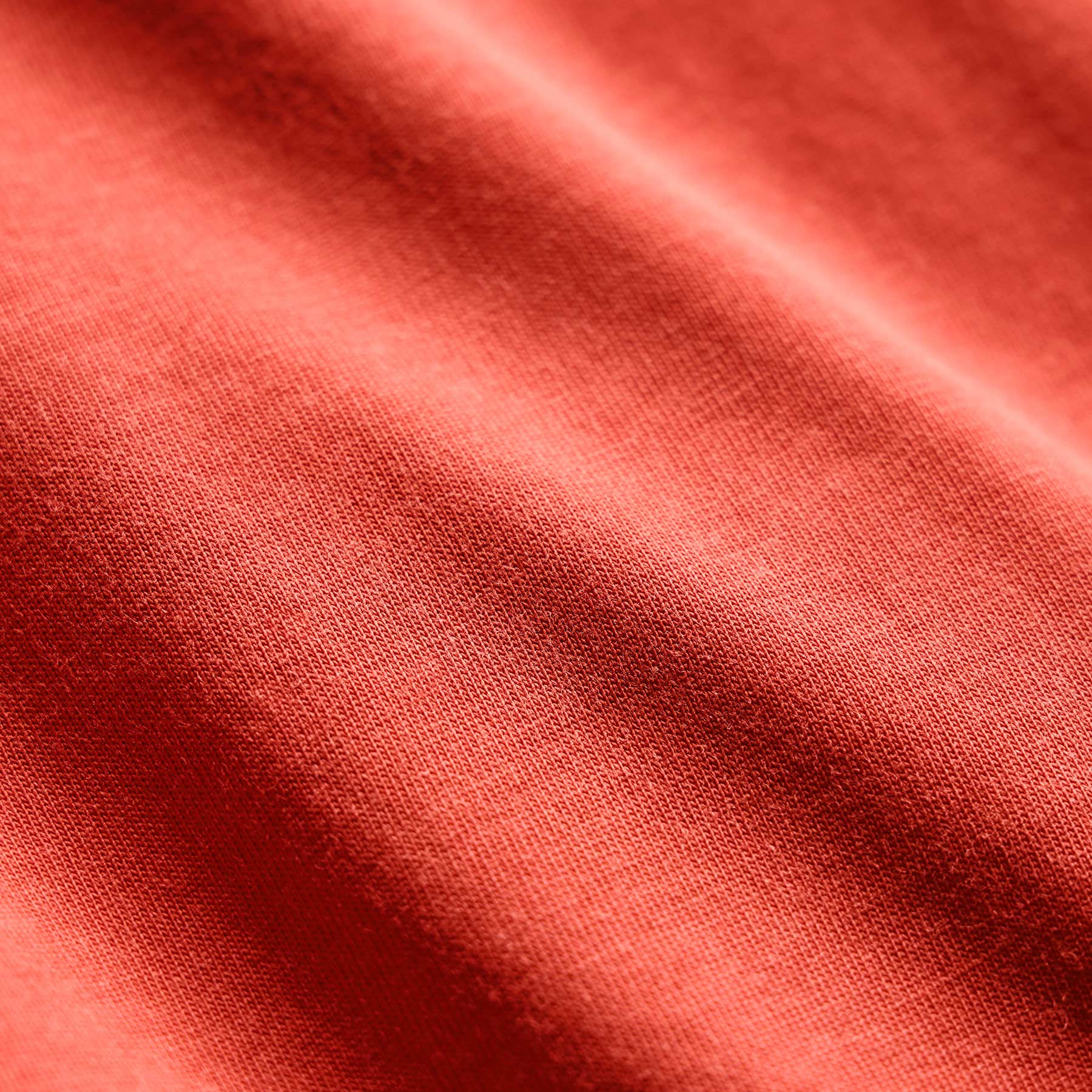 Sueded Jersey Polo - Blood Orange Pigment