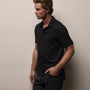 Sueded Jersey Polo in Black | James Perse Los Angeles