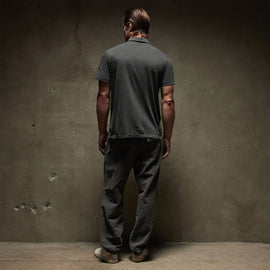 Revised Standard Polo in Carbon Pigment | James Perse Los Angeles