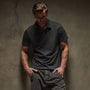 Revised Standard Polo in Carbon Pigment | James Perse Los Angeles