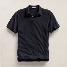 Sueded Jersey Polo in Deep | James Perse Los Angeles