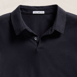 Sueded Jersey Polo - Deep