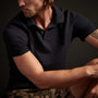 Sueded Jersey Polo in Deep | James Perse Los Angeles