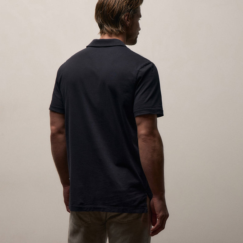 Sueded Jersey Polo in Deep | James Perse Los Angeles