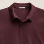 Sueded Jersey Polo in Dark Plum | James Perse Los Angeles