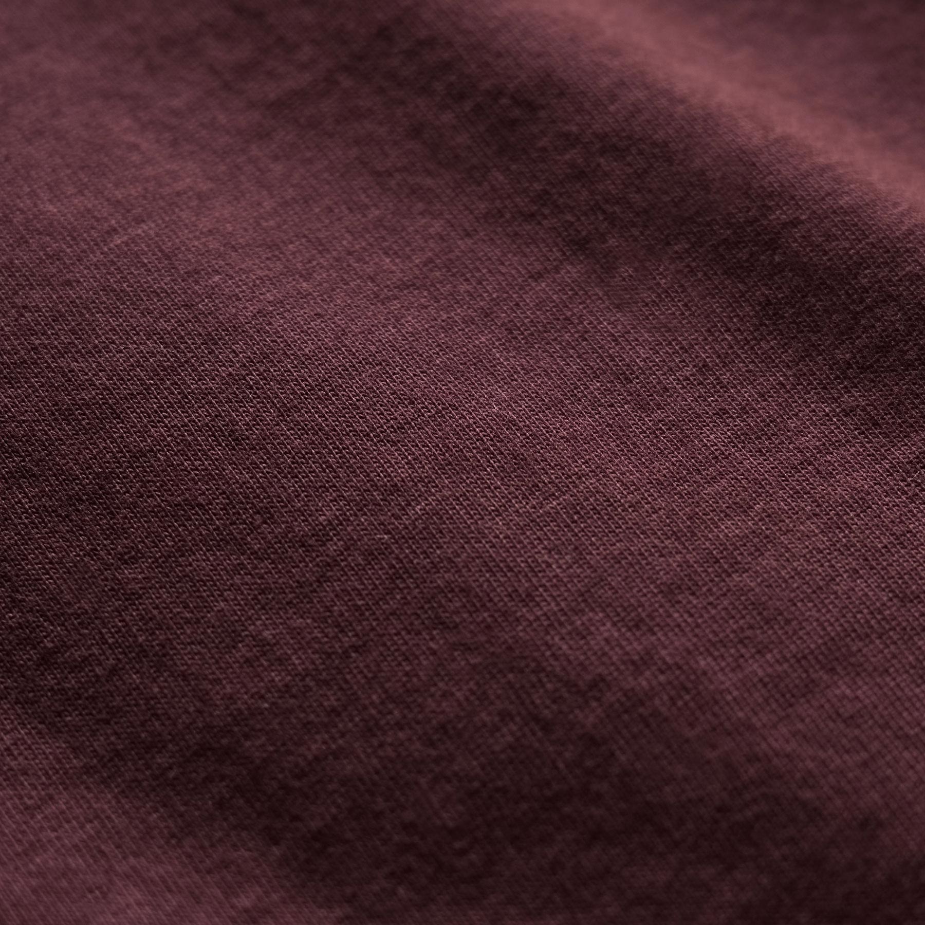 Sueded Jersey Polo in Dark Plum | James Perse Los Angeles