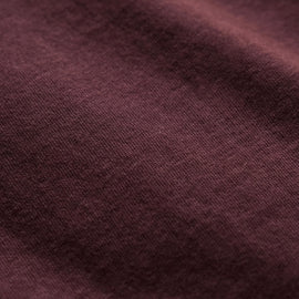 Sueded Jersey Polo in Dark Plum | James Perse Los Angeles