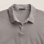 Sueded Jersey Polo in Fog Pigment | James Perse Los Angeles