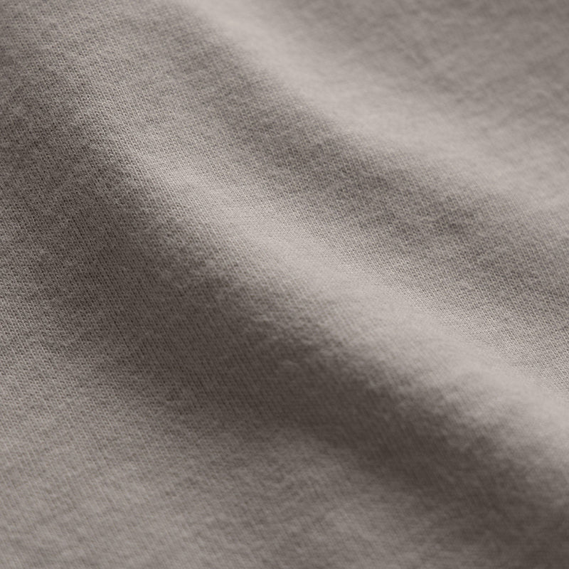 Sueded Jersey Polo in Fog Pigment | James Perse Los Angeles