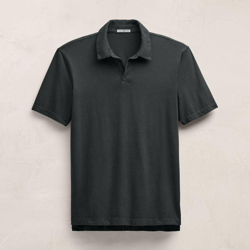Sueded Jersey Polo in Fern | James Perse Los Angeles